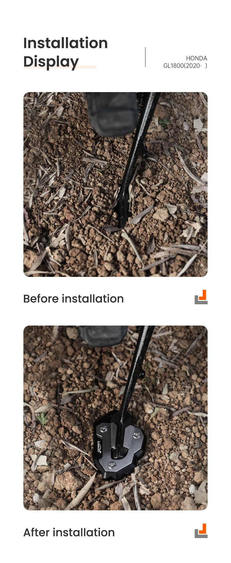 Before and after, on the same plot of land