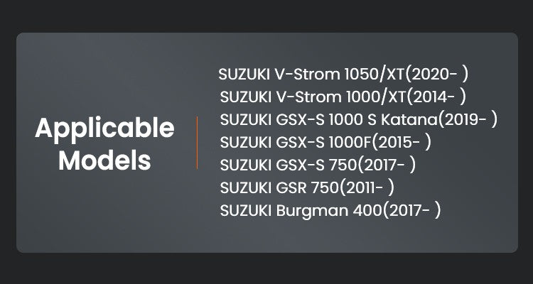 Seven Suzuki motorcycles with just one code
