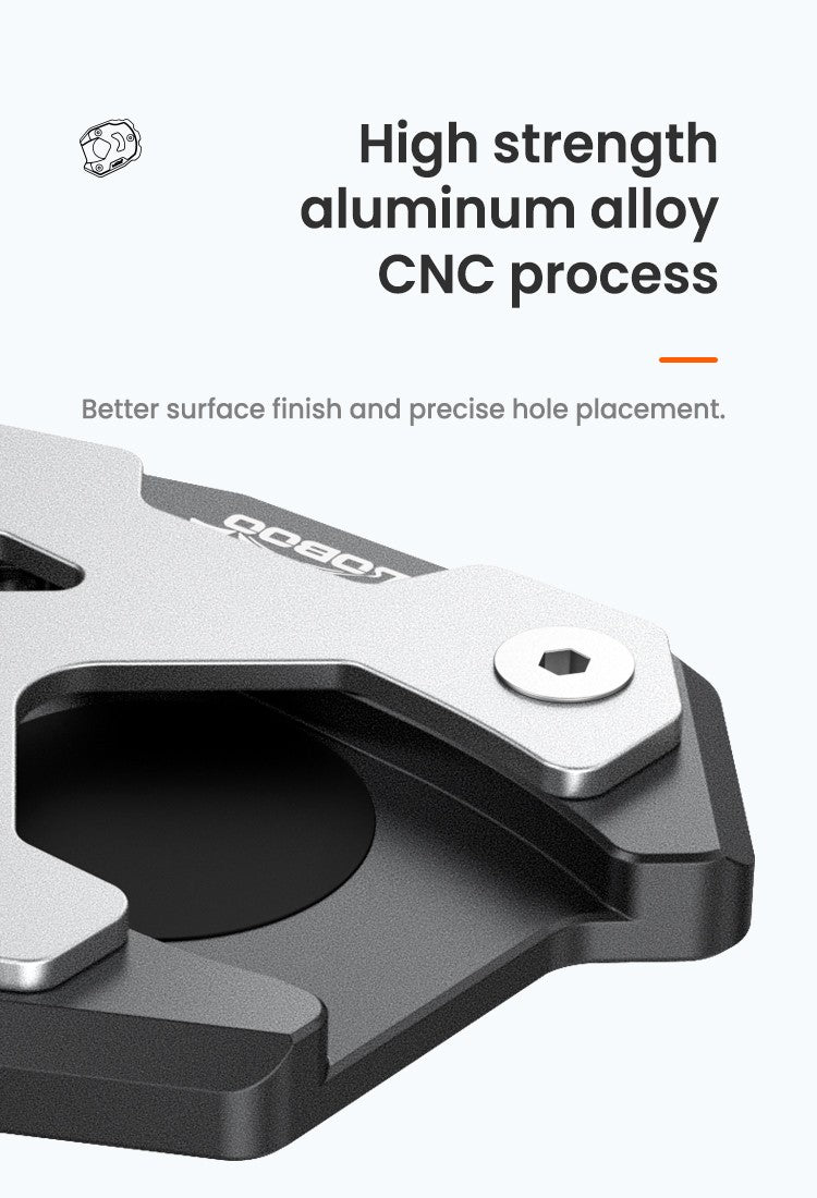 High-strength aluminum alloy, CNC-machined