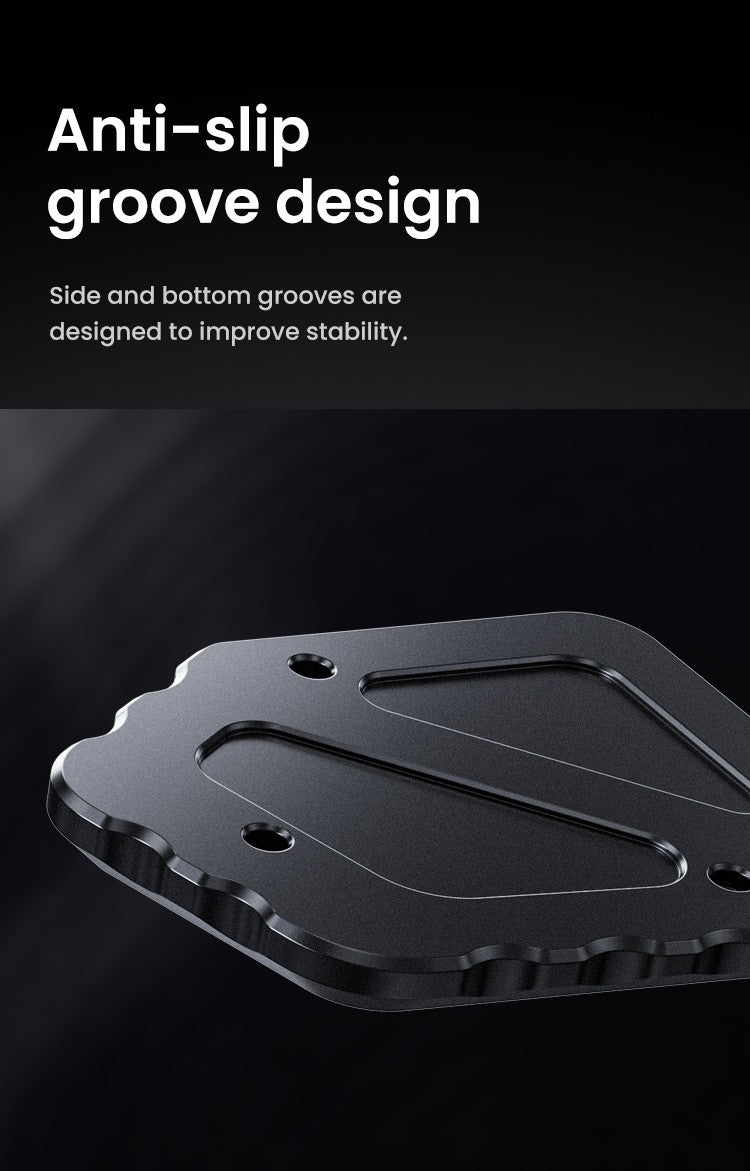 Non-slip grooves on the sides and bottom