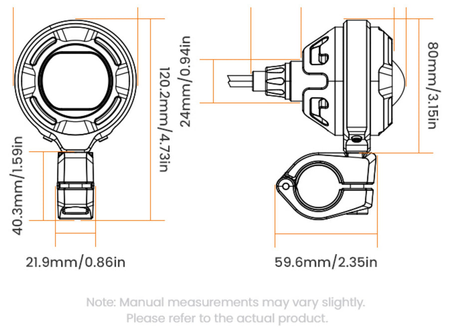 Dimensions, to check beforehand whether it fits
