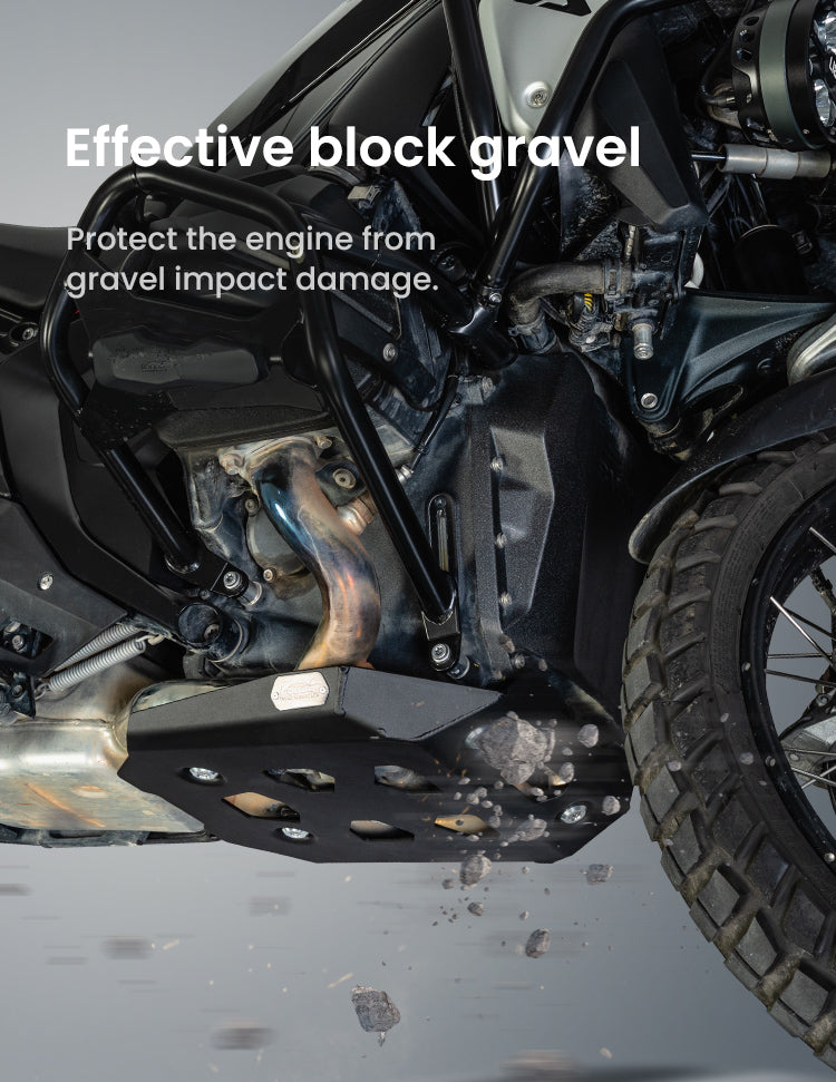 Stop the gravel before the engine