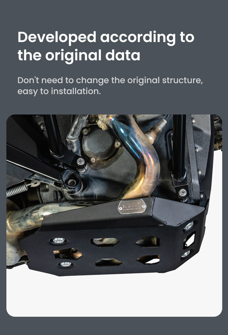 Developed using the motorcycle’s original data