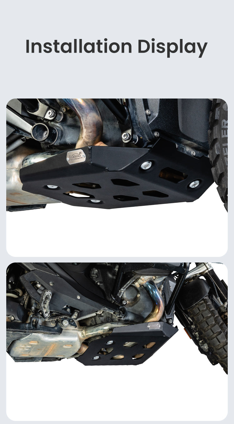 Mounted under the engine