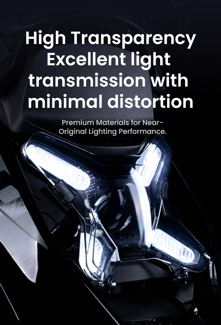 High transparency, minimal distortion
