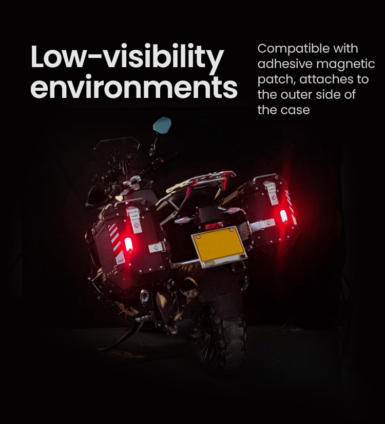 Visible when the light is out