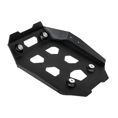 Paracoppa LOBOO CHB131 in alluminio nero per BMW R 1300 GS, vista dall'alto con i gommini