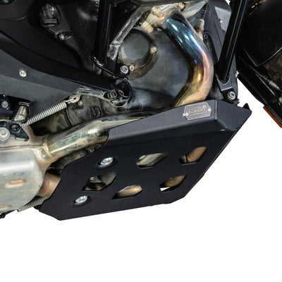 Paracoppa LOBOO installato sulla BMW R 1300 GS, vista ravvicinata