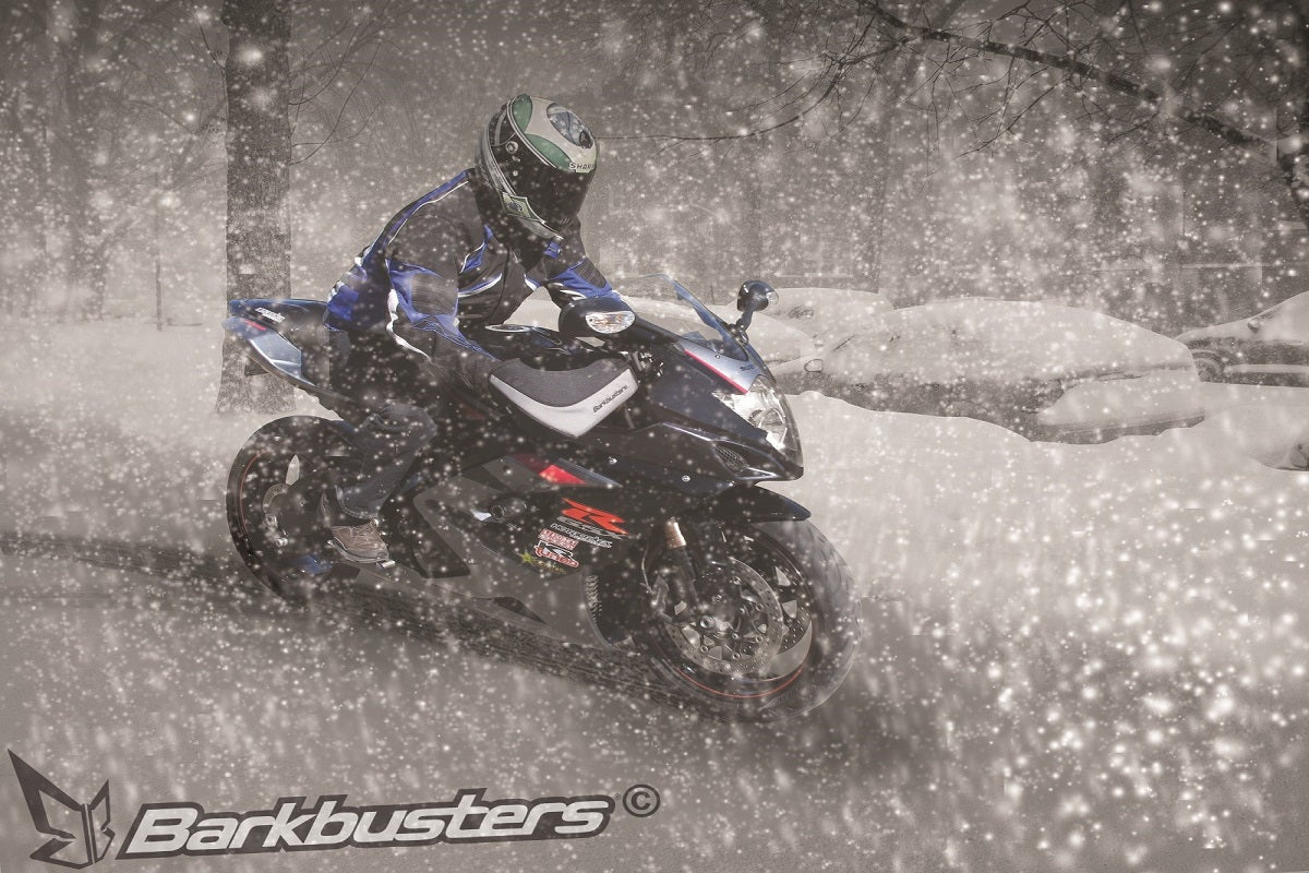 Paramani Barkbusters BBZ montati su una Suzuki GSX-R 1000 carenata