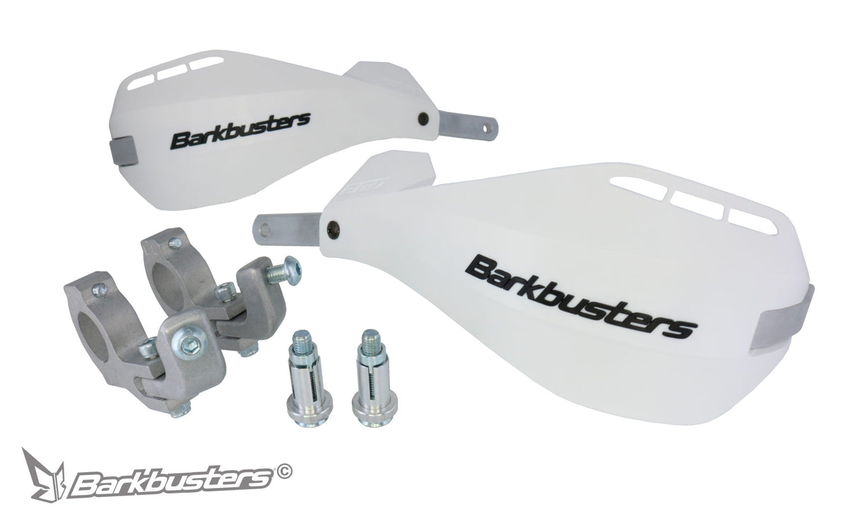 Paramano completo Barkbusters EGO-202 bianco per manubrio conico