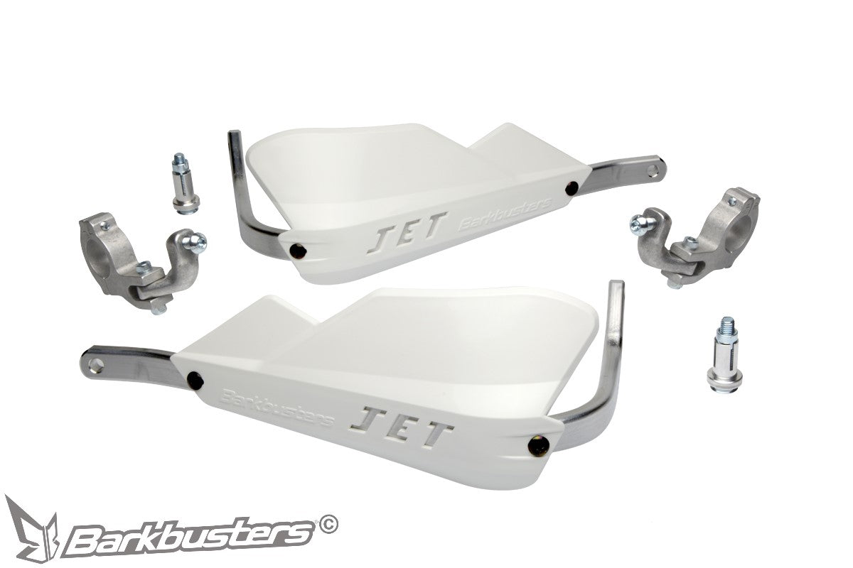 Paramano completo Barkbusters JET-002 bianco per manubrio conico