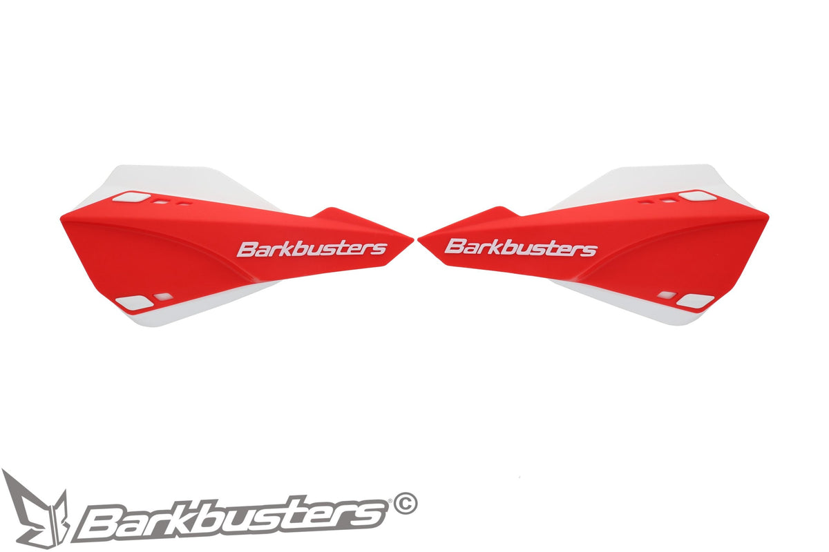 Paramani Barkbusters SABRE rossi con deflettori bianchi