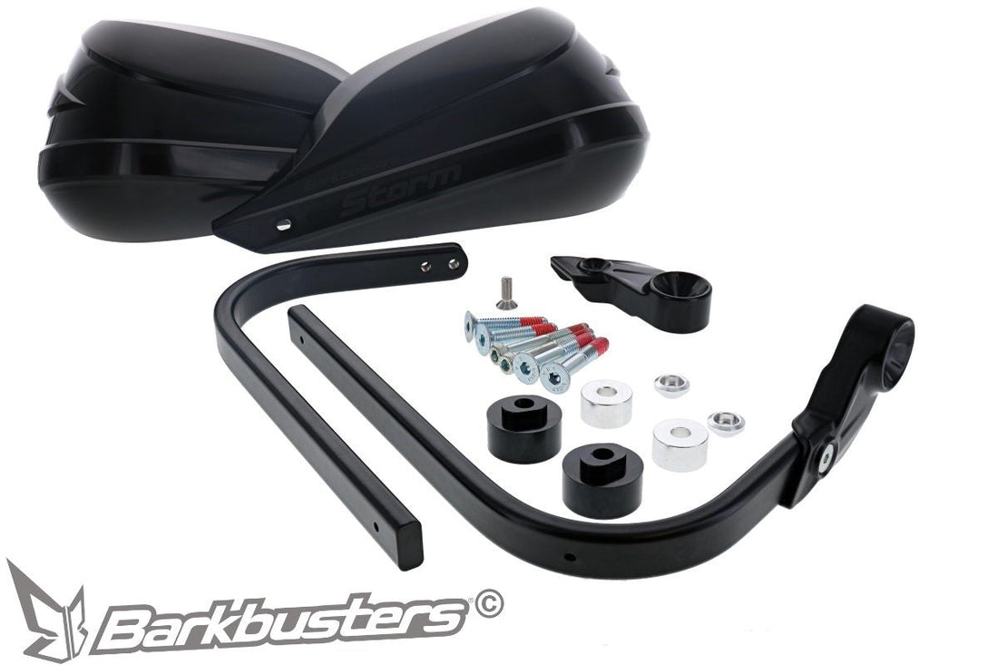 Paramano completo Barkbusters STORM STM-007 nero a punto singolo per manubrio filettato