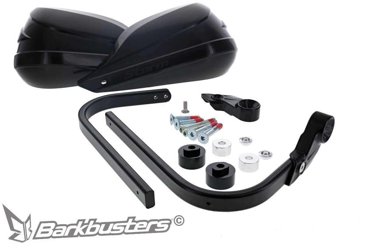 Paramano completo Barkbusters STORM STM-007 nero a punto singolo per manubrio filettato