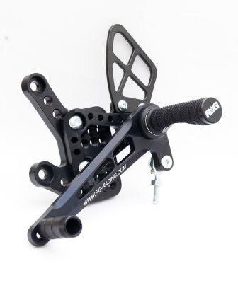 Pedane Arretrate Moto Kawasaki ZX10R 11 15 Solo Versione Stradale 5949 Rg RSET07BK - ENDURRAD