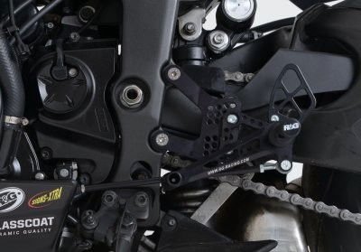 Pedane Arretrate Moto Kawasaki ZX6 R 05 Versione Racing No Abs 10457 Rg RSET18BK - ENDURRAD