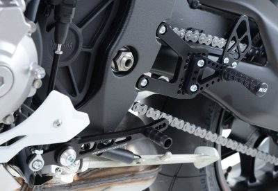 Pedane Moto Arretrate Yamaha Yzf R1 R1M 15 13084 Rg RSET27BK - Endurrad