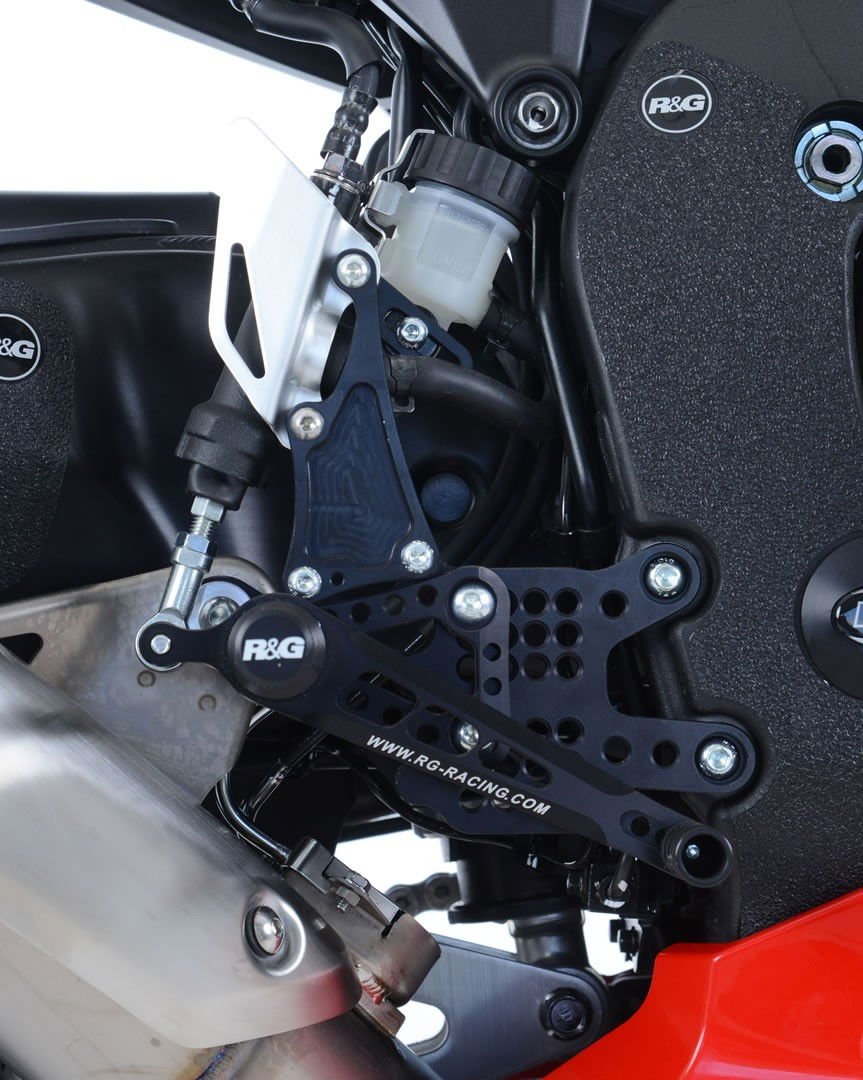 Pedane Moto Arretrate Honda CBR1000RR Fireblade 08 12 5944 Rg RSET02BK - ENDURRAD
