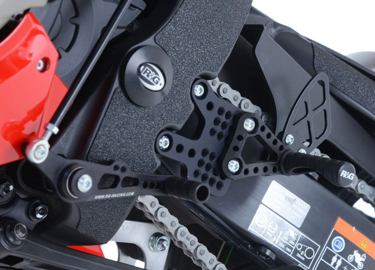 Pedane Moto Arretrate Honda CBR1000RR Fireblade 08 12 5944 Rg RSET02BK - ENDURRAD