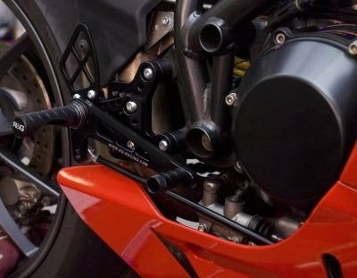 Pedane Poggiapiedi Per Moto Ducati 848 1098S R 1198 Solo Versione Stradale 5953 Rg RSET11BK - ENDURRAD