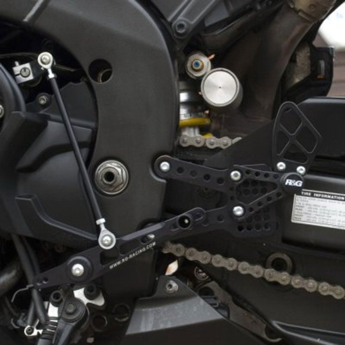 Pedane Poggiapiedi Yamaha Yzf R1 07 08 5952 Rg RSET10BK - ENDURRAD