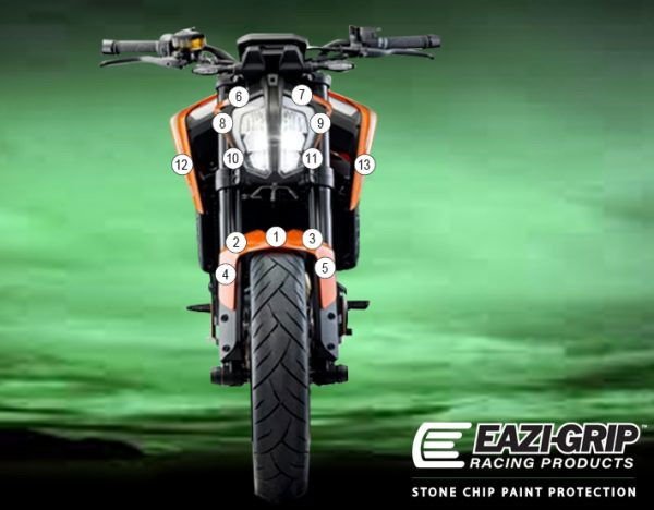 Pellicola adesiva moto 890 DUKE 2021 | EZ - GUARDKTM009A - 37336 - ENDURRAD