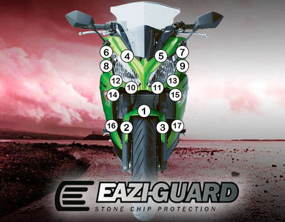 Pellicola adesiva per moto kawasaki er6f 2012-2016