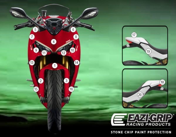 Pellicola adesiva moto SUPERSPORT 95 | EZ - GUARDDUC016A - 37295 - ENDURRAD