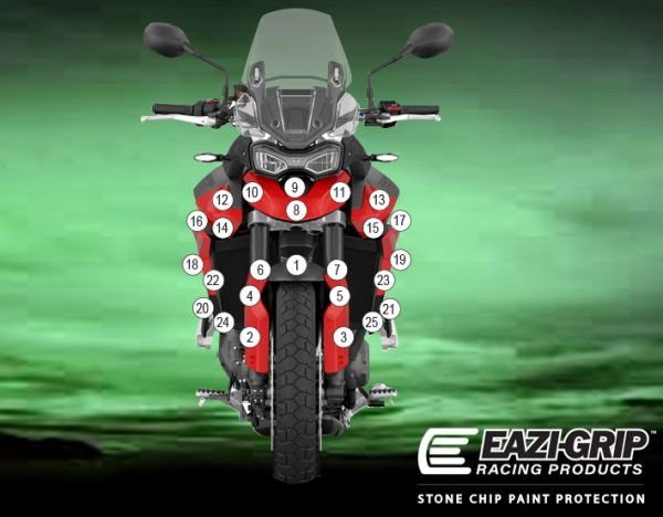 Pellicola adesiva moto TIGER 850 SPO | EZ - GUARDTRI009A - 37344 - ENDURRAD