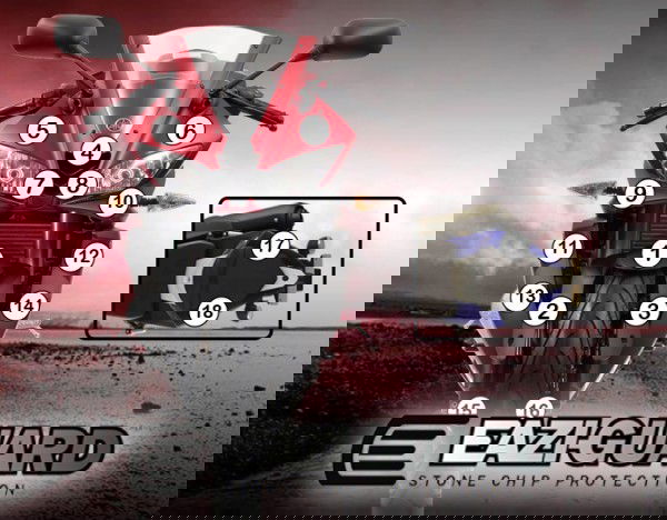 Pellicola adesiva per moto yamaha fjr1300ae/as 2014-2020