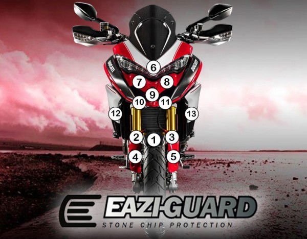 Pellicola adesiva per moto Ducati PANIGALE V4 2018 - 2019 - ENDURRAD