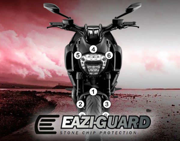 Pellicola adesiva per moto Ducati PANIGALE V4 2018 - 2019 - ENDURRAD