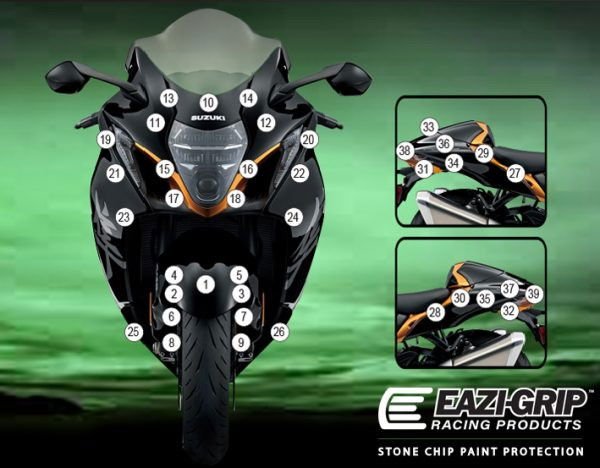 Pellicola adesiva per moto HAYABUSA | EZ - GUARDSUZ005A - 37338 - ENDURRAD