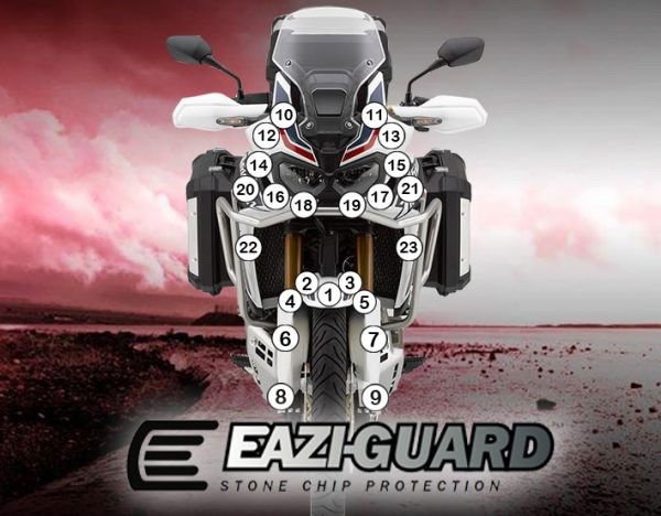 Pellicola adesiva per moto Kawasaki Versys 650 2015 - 2017 - ENDURRAD