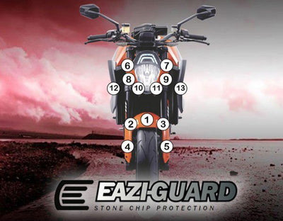 Pellicola adesiva per moto ktm 1290 superduke gt 2016 - 2018 - ENDURRAD