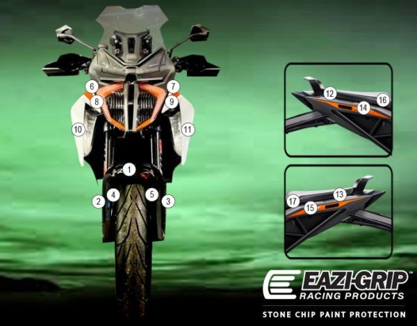 Pellicola moto 1290 SUPER DUKE GT 20 | EZ - GUARDKTM008A - 37333 - ENDURRAD