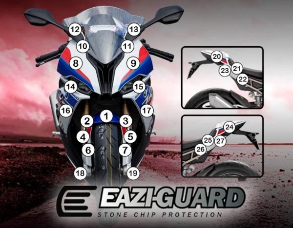 Pellicola moto bmw s1000rr 2019 | EZ - GUARDBMW008A - 32483 - ENDURRAD