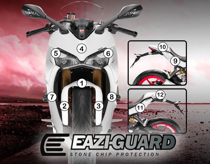 Pellicola protettiva carrozzeria Ducati Multistrada 1260 / 1260 S 2018-2020
