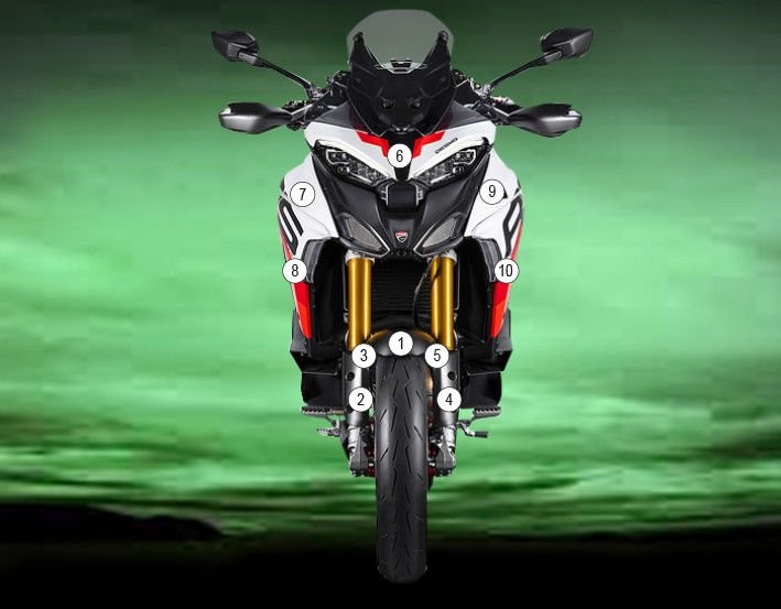 Pellicola moto Ducati Multistrada V4 | EZ - GUARDDUC027A - 49255 - ENDURRAD