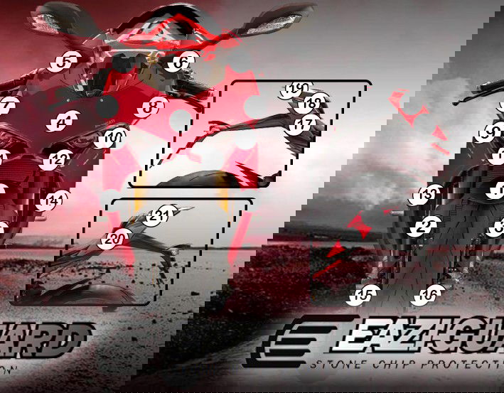 Pellicola adesiva moto  ducati multistrada 1260 pikes peak 2018-2020