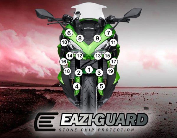Pellicola protettiva carrozzeria Kawasaki Versys 1000 2015-2018