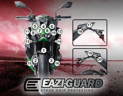 Pellicola moto kawasaki z 800 2013 - 2016 - ENDURRAD
