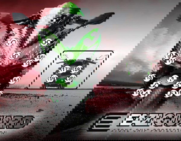 Pellicola adesiva moto  kawasaki ninja h2 sx 2018-2020