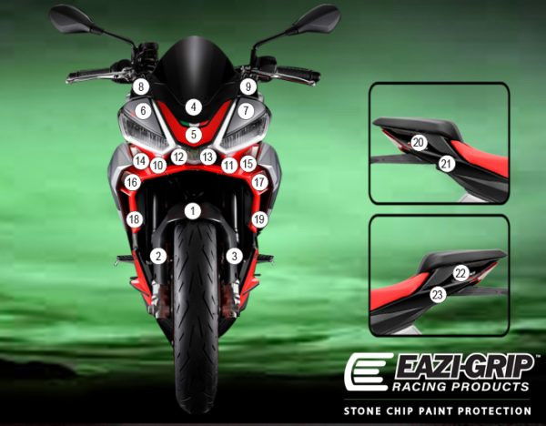 Pellicola protettiva carrozzeria Aprilia Tuono 660 2021-2026