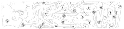 Pellicola protettiva adesiva per moto Suzuki GSX - 8TT 2025 - ENDURRAD