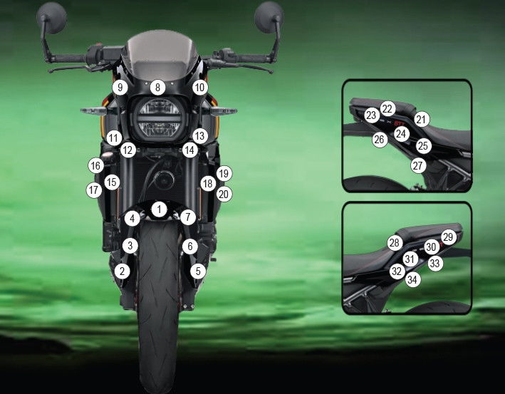 Pellicola protettiva adesiva per moto Suzuki GSX-8TT 2025