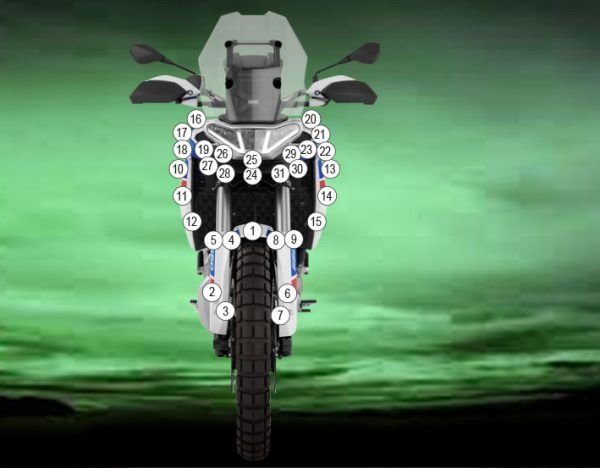 Pellicola protettiva APRILIA TUAREG | EZ - GUARDAPR009A - 39387 - ENDURRAD