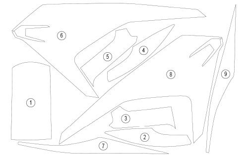 Pellicola protettiva HONDA NC750X | EZ - GUARDHON020A - 47806 - ENDURRAD