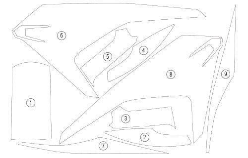 Pellicola protettiva HONDA NC750X | EZ - GUARDHON020A - 47807 - ENDURRAD