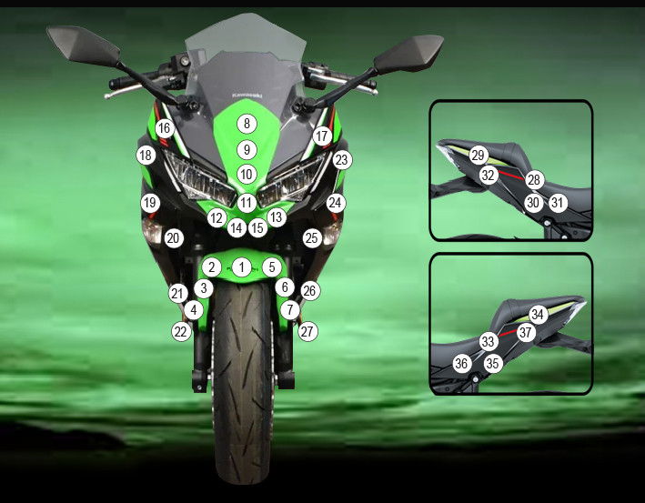 Pellicola protettiva KAWASAKI NINJA 650 2020-
